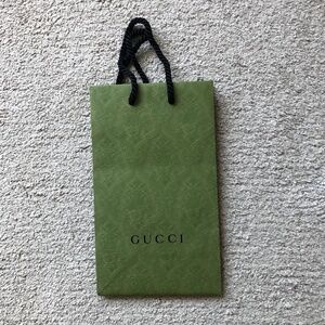 Authentic Gucci Paper Shopping Bag.